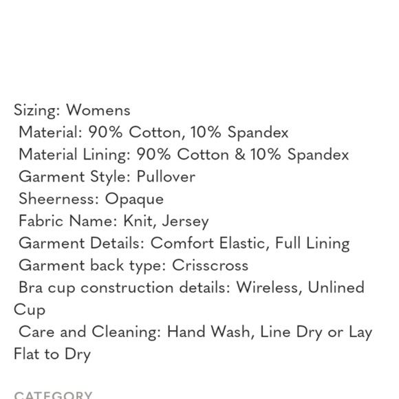 Auden Women's Cotton Stretch
Cross Back Bralette new 🆕 - Picture 8 of 8